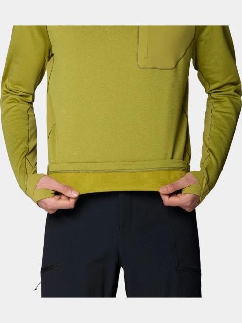 Mountain Hardwear Up First™ Tech Fleece Hoody férfi kapucnis pulóver zöld színben 5