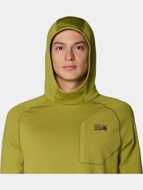 Mountain Hardwear Up First™ Tech Fleece Hoody férfi kapucnis pulóver zöld színben 6