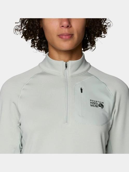 Mountain Hardwear Up First™ Tech Fleece Quarter Zip női polár pulóver szürke színben 5