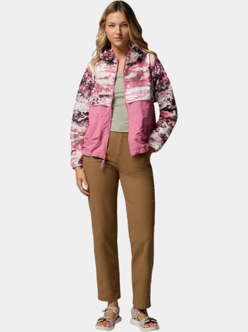 Columbia Spire Valley Printed Windbreaker női széldzseki rózsaszín színben 5