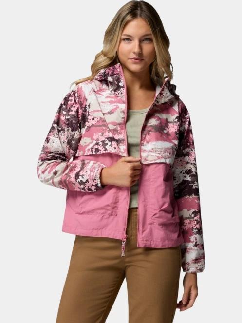 Columbia Spire Valley Printed Windbreaker női széldzseki rózsaszín színben 6