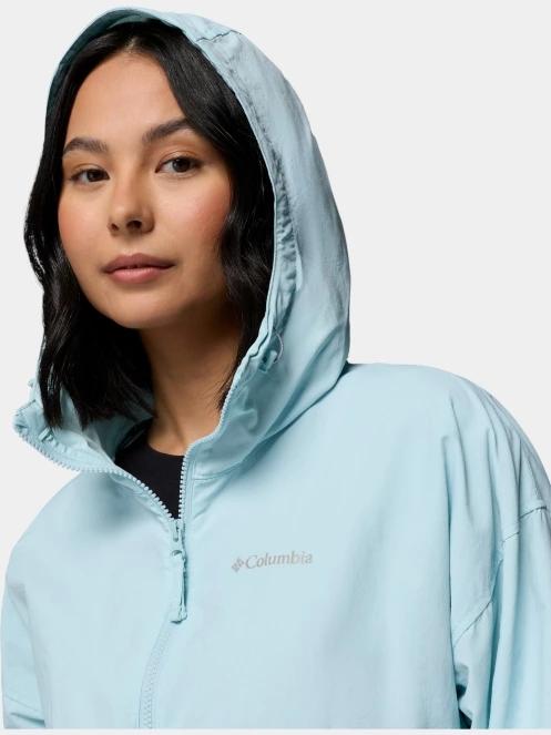 Columbia Spire Valley Cropped Windbreaker női széldzseki világoskék színben 8