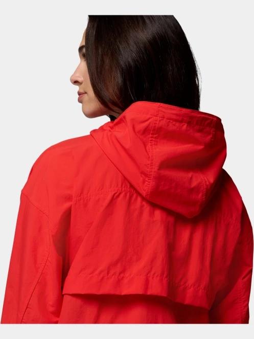 Columbia Spire Valley Cropped Windbreaker női széldzseki piros színben 7