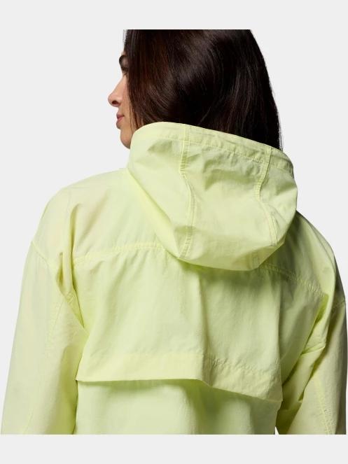 Columbia Spire Valley Cropped Windbreaker női széldzseki sárga színben 7