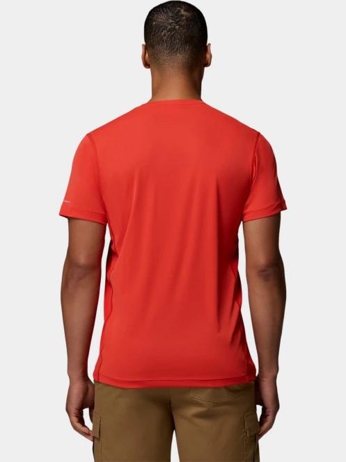 Columbia Zero Rules Light Short Sleeve Crew férfi rövid ujjú sport póló piros színben 4