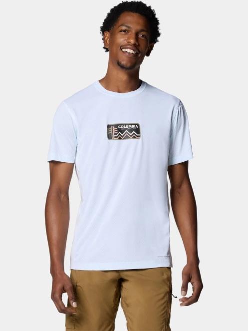 Columbia Zero Rules Light Short Sleeve Graphic Crew férfi rövid ujjú sport póló fehér színben 2