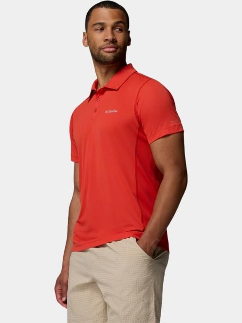 Columbia Zero Rules Light Polo férfi galléros sport póló piros színben 3