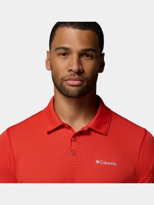 Columbia Zero Rules Light Polo férfi galléros sport póló piros színben 6