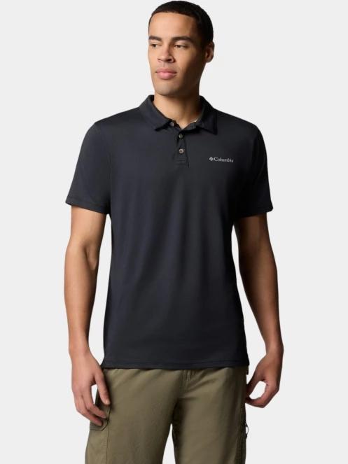 Columbia Tech Trail Utility Polo férfi galléros sport póló fekete színben 2