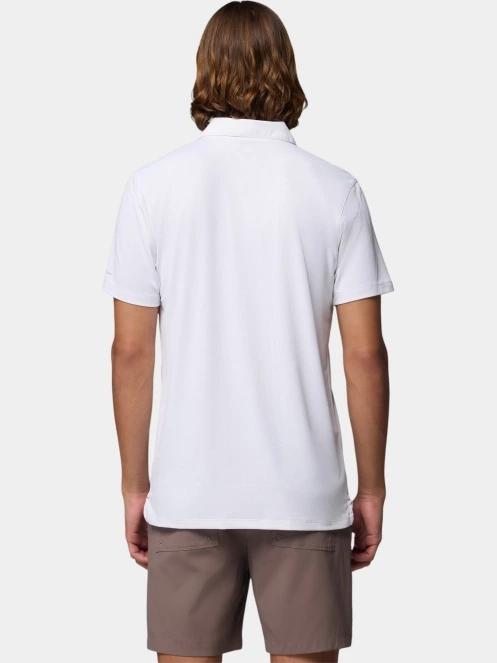 Columbia Tech Trail Utility Polo férfi galléros sport póló fehér színben 4