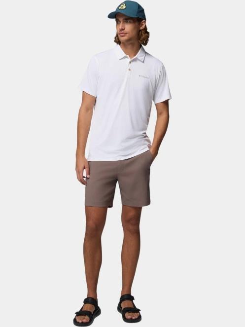 Columbia Tech Trail Utility Polo férfi galléros sport póló fehér színben 5