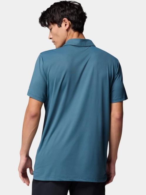 Columbia Tech Trail Utility Polo férfi galléros sport póló kék színben 4