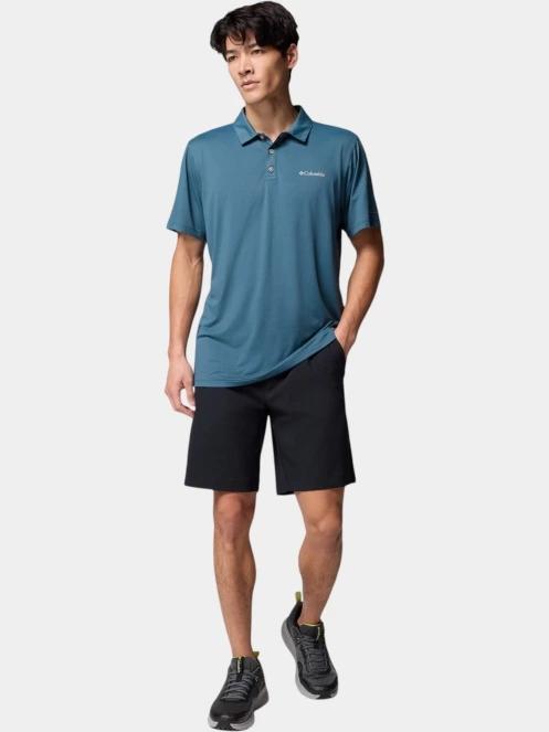 Columbia Tech Trail Utility Polo férfi galléros sport póló kék színben 5