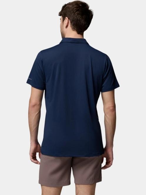 Columbia Tech Trail Utility Polo férfi galléros sport póló sötétkék színben 4