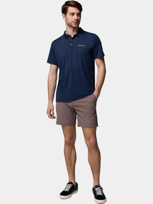 Columbia Tech Trail Utility Polo férfi galléros sport póló sötétkék színben 5