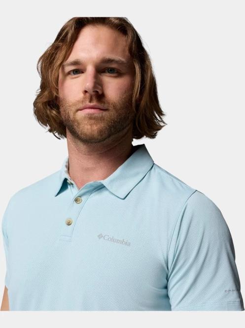 Columbia Tech Trail Utility Polo férfi galléros sport póló világoskék színben 6