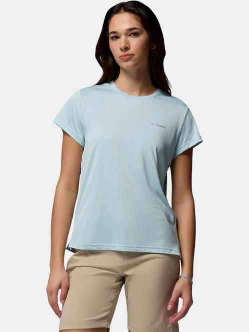 Columbia Bluevista Hill Short Sleeve Crew női rövid ujjú sport póló világoskék színben 2