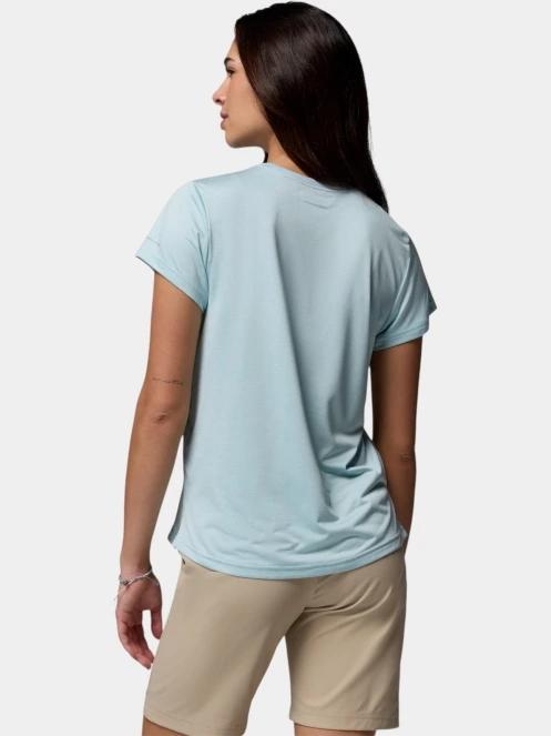Columbia Bluevista Hill Short Sleeve Crew női rövid ujjú sport póló világoskék színben 4