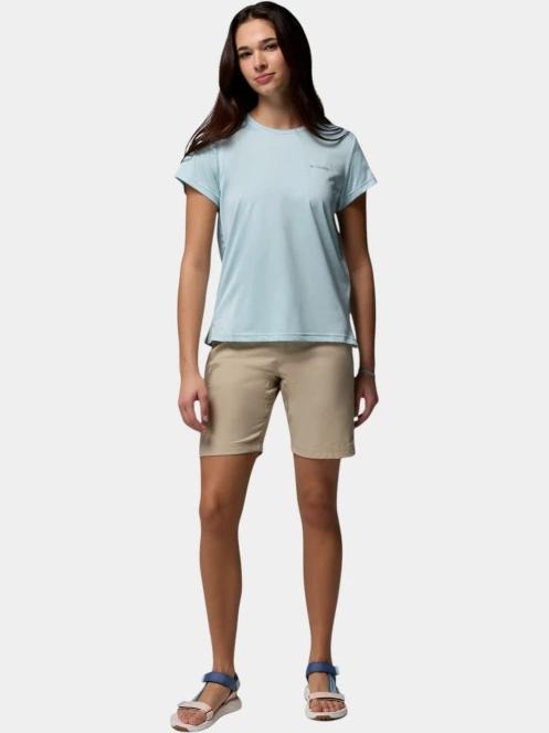 Columbia Bluevista Hill Short Sleeve Crew női rövid ujjú sport póló világoskék színben 5