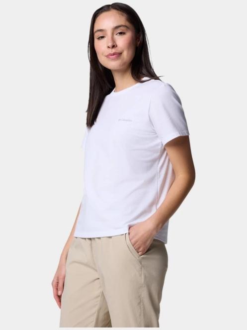 Columbia Sun Trek Short Sleeve II női rövid ujjú sport póló fehér színben 3