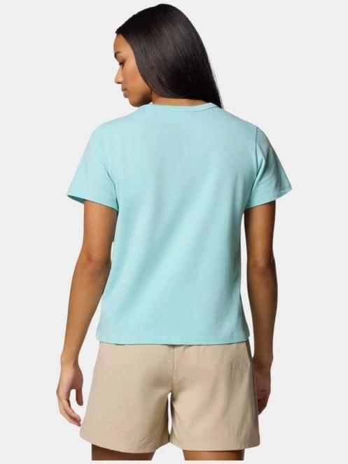Columbia Sun Trek Short Sleeve II női rövid ujjú sport póló zöld színben 4