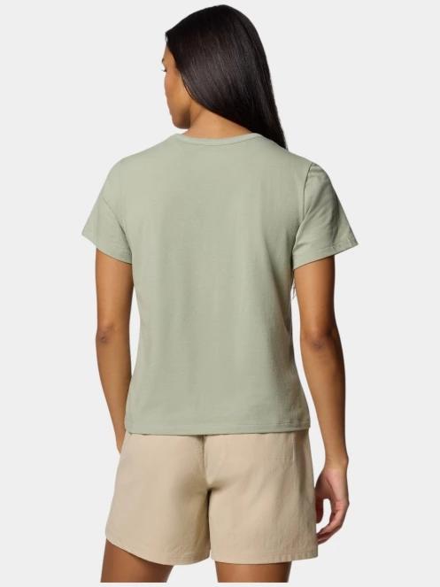 Columbia Sun Trek Short Sleeve II női rövid ujjú sport póló zöld színben 4