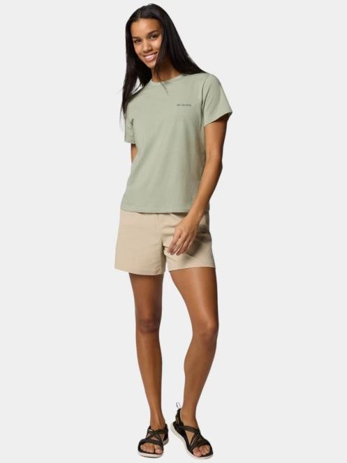 Columbia Sun Trek Short Sleeve II női rövid ujjú sport póló zöld színben 5