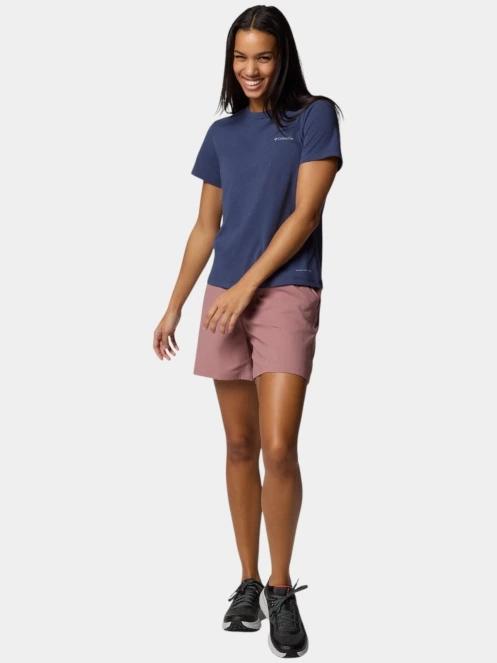 Columbia Sun Trek Short Sleeve II női rövid ujjú sport póló kék színben 5