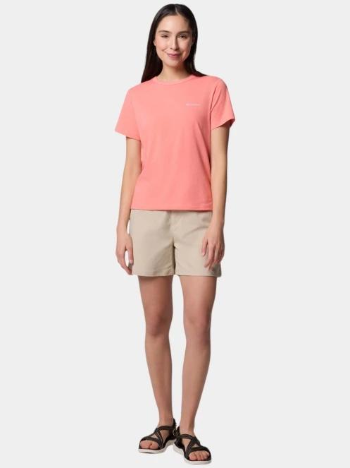 Columbia Sun Trek Short Sleeve II női rövid ujjú sport póló rózsaszín színben 5