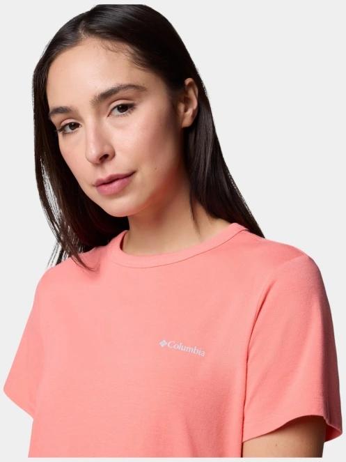 Columbia Sun Trek Short Sleeve II női rövid ujjú sport póló rózsaszín színben 6