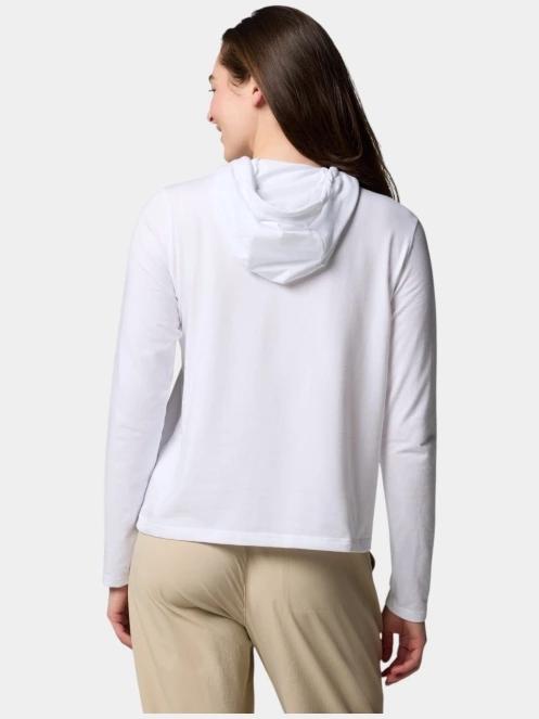 Columbia Sun Trek Hoodie II női kapucnis pulóver fehér színben 4