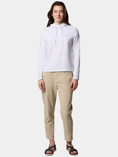 Columbia Sun Trek Hoodie II női kapucnis pulóver fehér színben 5