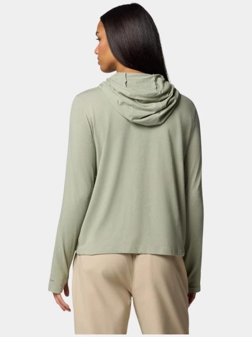 Columbia Sun Trek Hoodie II női kapucnis pulóver zöld színben 4
