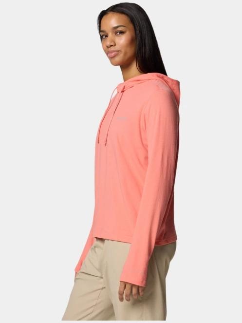 Columbia Sun Trek Hoodie II női kapucnis pulóver piros színben 2