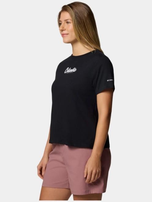 Columbia Rolling Bend Graphic Short Sleeve Shirt női rövid ujjú póló fekete színben 4