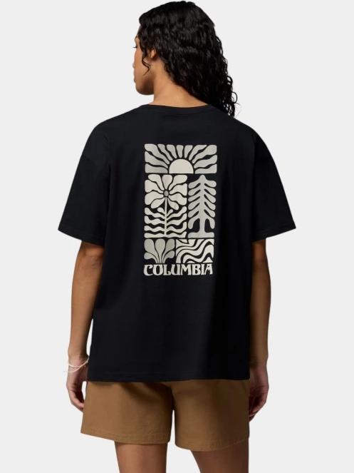 Columbia Rolling Bend Graphic Oversized Tee női rövid ujjú póló fekete színben 4