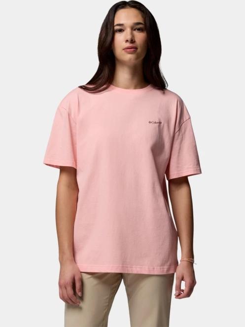 Columbia Rolling Bend Graphic Oversized Tee női rövid ujjú póló rózsaszín színben 2