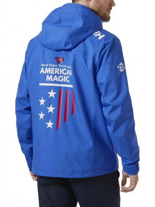 Helly Hansen Am Crew Hooded Jacket 2.0 férfi vitorlás kabát kék színben 3