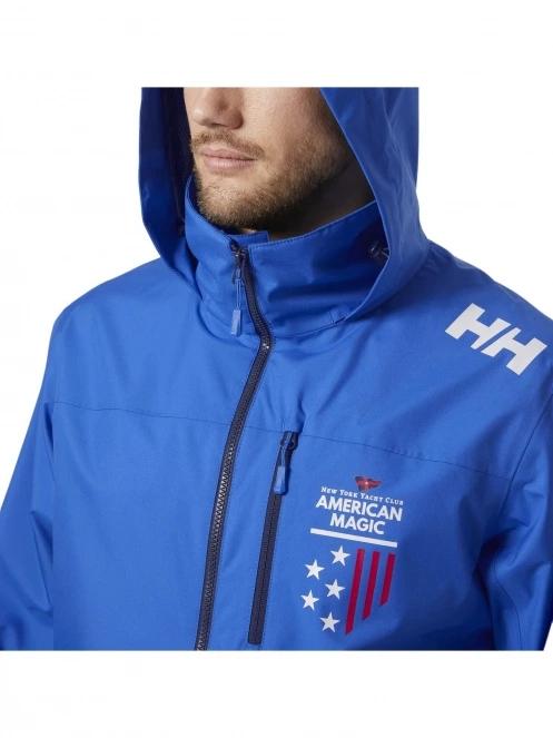 Helly Hansen Am Crew Hooded Jacket 2.0 férfi vitorlás kabát kék színben 4