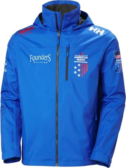 Helly Hansen Am Crew Hooded Jacket 2.0 férfi vitorlás kabát kék színben 8