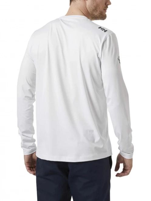 Helly Hansen Am Upf Tech Ls férfi hosszú ujjú sport póló fehér színben 3