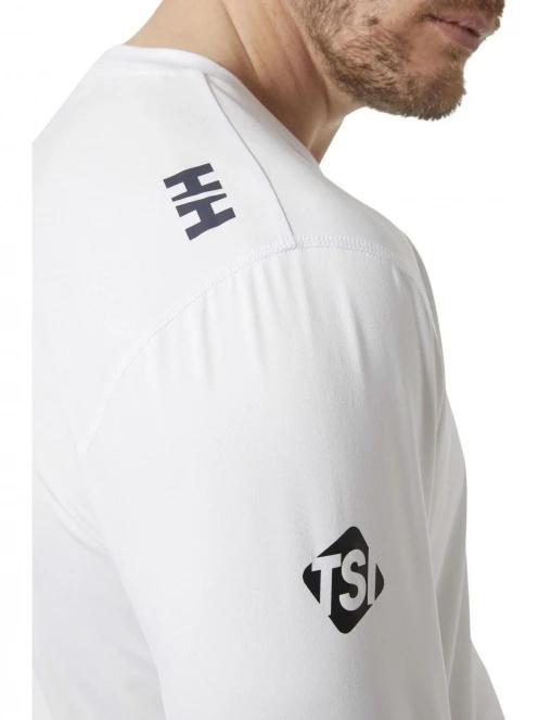 Helly Hansen Am Upf Tech Ls férfi hosszú ujjú sport póló fehér színben 6