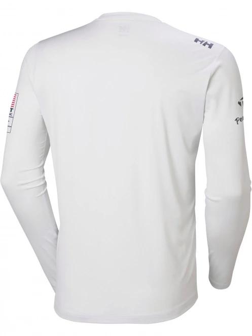 Helly Hansen Am Upf Tech Ls férfi hosszú ujjú sport póló fehér színben 8
