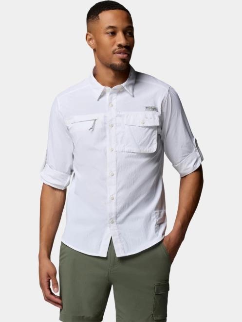 Columbia Wild Cast Long Sleeve Shirt férfi hosszú ujjú ing fehér színben 6