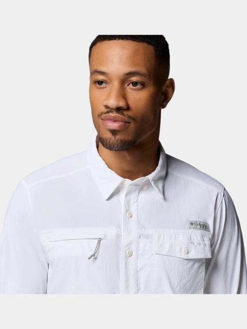 Columbia Wild Cast Long Sleeve Shirt férfi hosszú ujjú ing fehér színben 9