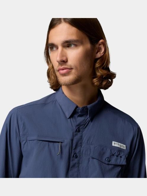 Columbia Wild Cast Long Sleeve Shirt férfi hosszú ujjú ing sötétkék színben 9