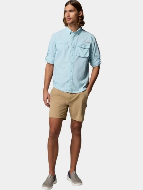 Columbia Wild Cast Long Sleeve Shirt férfi hosszú ujjú ing világoskék színben 5