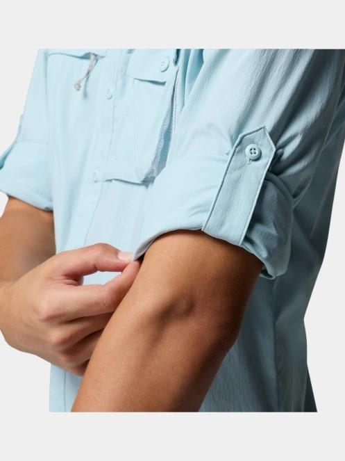 Columbia Wild Cast Long Sleeve Shirt férfi hosszú ujjú ing világoskék színben 7