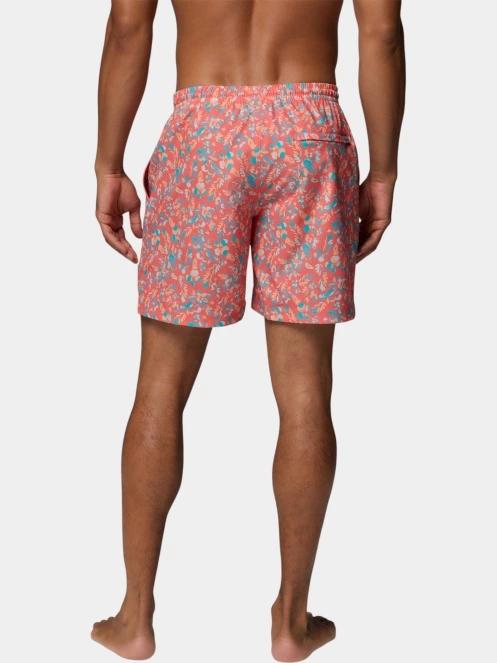 Columbia PFG Rambler Printed Water Short férfi fürdőnadrág rózsaszín színben 4