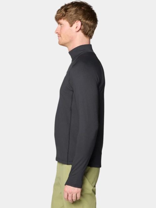 Mountain Hardwear Crater Lake Heavyweight Half Zip férfi polár pulóver fekete színben 3